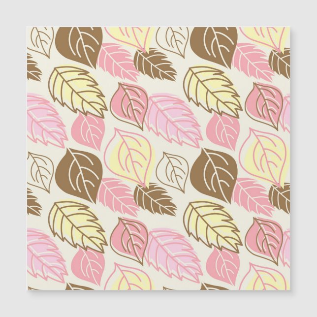 Herfstpracht: Naadloos Bladpatroon (Voorkant)