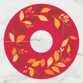 "Herfstpracht" Wijnglaslabel (Achterkant)