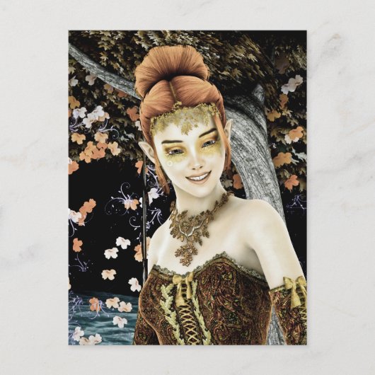 Herfstprinses Briefkaart (Voorkant)