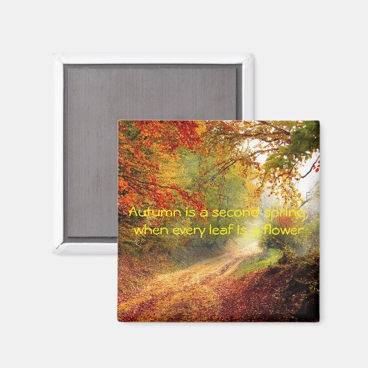 Herfstquote Magneet (Voorkant / Achterkant)