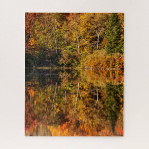Herfstreflectie op Coffin Pond Legpuzzel