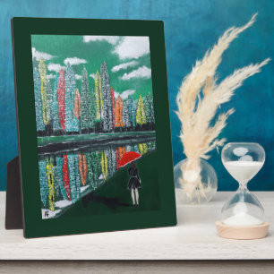 Herfstreflectie Schilderij door Alfred Fox Fotoplaat