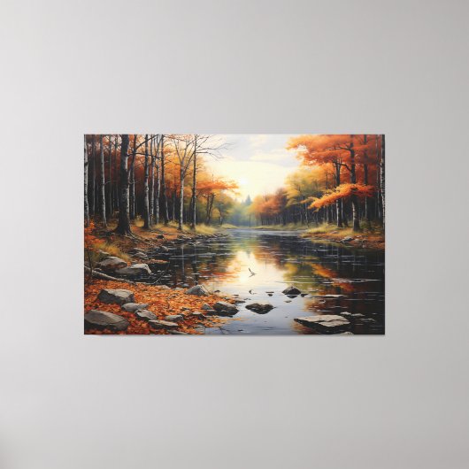 Herfstreflecties Canvas Afdruk (Voorkant)