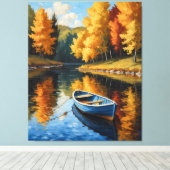 Herfstreflecties Canvas Afdruk (Insitu (Houten vloer))