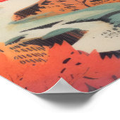 Herfstreflecties: een sereen rivierlandschap poster (Hoek)