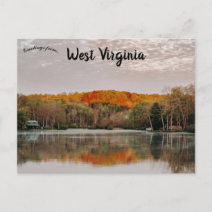 Herfstreflecties West Virginia Briefkaart