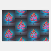 Herfstroest – Rustiek Red Leaf Wrapping Paper (Voorkant 2)