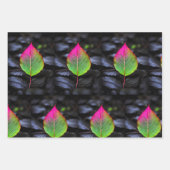 Herfstroest – Rustiek Red Leaf Wrapping Paper (Voorkant)