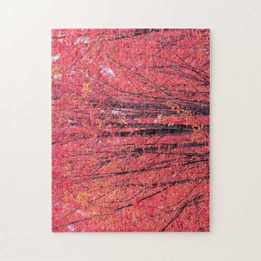 Herfstrood - Herfst Legpuzzel (Verticaal)