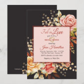 Herfstrozen Uitnodiging (Voorkant / Achterkant)