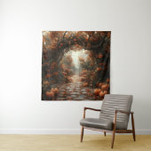 herfstscène tapijt wandkleed (In situ)