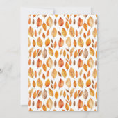 Herfstscène Thanksgiving Diner Kaart (Achterkant)