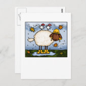 herfstschapen - briefkaarten (Voorkant / Achterkant)