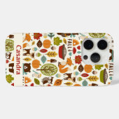 Herfstseizoen Animal Woodland patroon op maat Case-Mate iPhone Case (Achterkant (horizontaal))