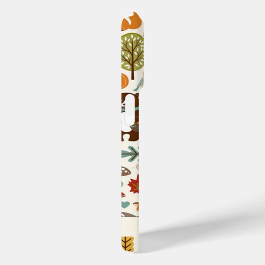 Herfstseizoen Animal Woodland patroon op maat Case-Mate iPhone Case (Achterkant / Rechts)