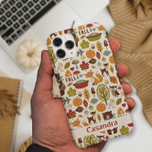 Herfstseizoen Animal Woodland patroon op maat Case-Mate iPhone Case