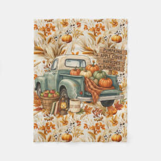 Herfstseizoen fleece deken