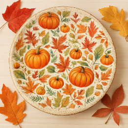 Herfstseizoen Pompoenen Bladeren Knutselwerk Tissuepapier