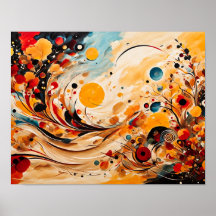 Herfstserie in Abstracte stijl