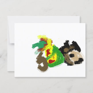 Herfstspel egel leuk briefkaart
