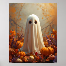 Herfstspook – Gezellige Halloween- en herfstposter