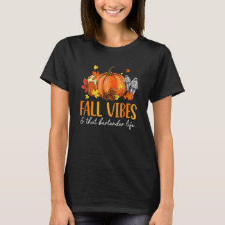 Herfststemming & Dat Bartender Leven Luipaard Pomp T-shirt