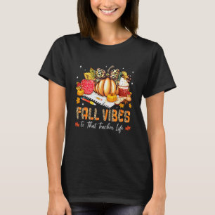 Herfststemming & Dat Leven Als Leraar Potlood Pomp T-shirt