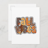 Herfststemming Herfstbladeren Pompoengewürz Thanks Uitnodiging Briefkaart (Voorkant / Achterkant)