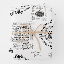 Herfststemming Inpakpapier Vel