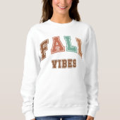 Herfststemming trendy herfstvarsity sweatshirt (Voorkant)