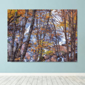 Herfststroom Canvas Afdruk (Insitu (Houten vloer))