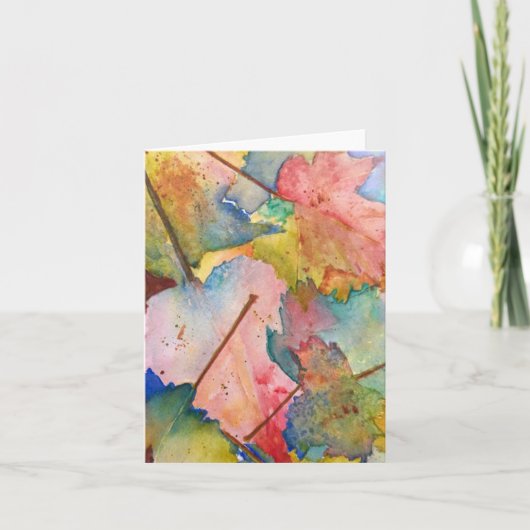 Herfstthema Blank Note Cards Kaart (Voorkant)