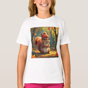 Herfstthema T-shirt Herfst eekhoorn