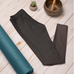 Herfsttrend Kleur Koffie Bruin Ombre Leggings