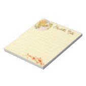 Herfsttuin gepersonaliseerd notitieblok (Gedraaid)