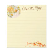 Herfsttuin gepersonaliseerd notitieblok (Voorkant)