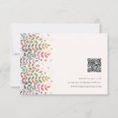 Herfsttuin met libellen QR code RSVP kaarten Kaartje (Voorkant)