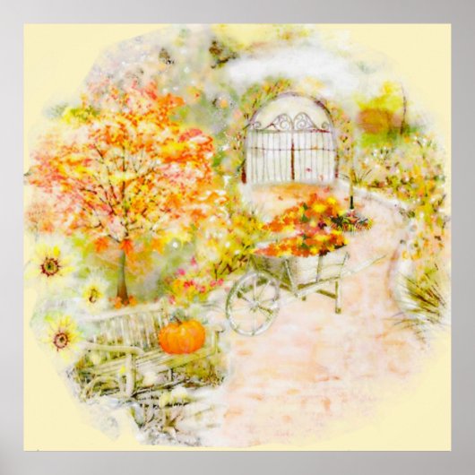 Herfsttuin Poster (Voorkant)