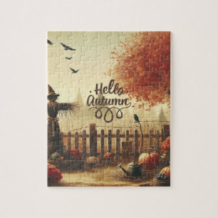 Herfsttuin & vogelverschrikker legpuzzel