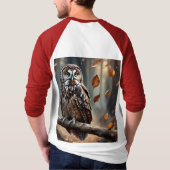 Herfstuil 🍂🦉 | boswijsheid t-shirt (Achterkant)