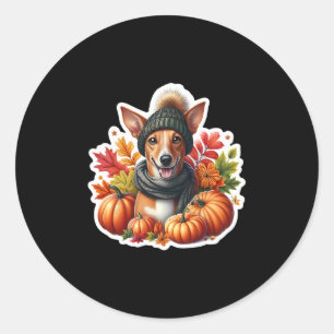 Herfstval Cirnecho Dell'etna Hondeneigenaar Dankda Ronde Sticker