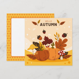Herfstval Groet Plat Kaart
