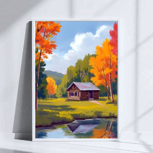 Herfstverblijf Meerzijde Cottage Poster