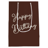 Herfstverjaardag Chipmunk met een Tutu Medium Cadeauzakje (Achterkant)