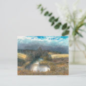 herfstvijver briefkaart (Staand voorkant)