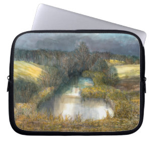 herfstvijver laptop sleeve