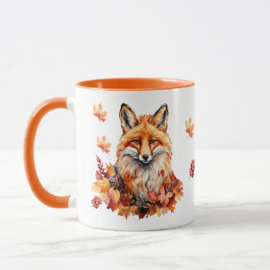 Herfstvos met herfstbladeren - Seasonal Wildlife C Mok