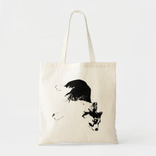 Herfstwandeling met trouwe ogen tote bag