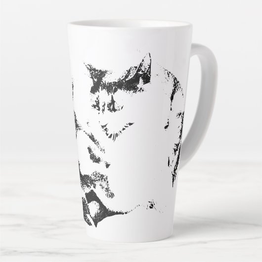 Herfstwapenstilstand in het hart latte mok (Rechterhoek)