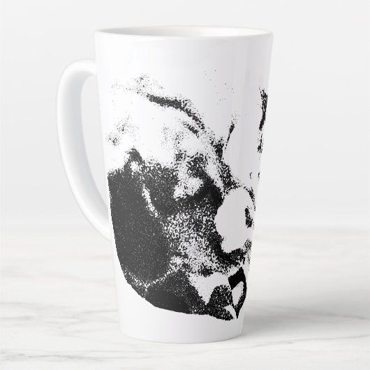 Herfstwapenstilstand in het hart latte mok (Linkerhoek)